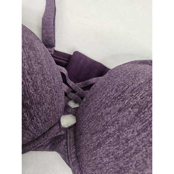 Torrid Curve Purple Lightly Padded Spring Bra Size 40DD - Picture 3 of 8